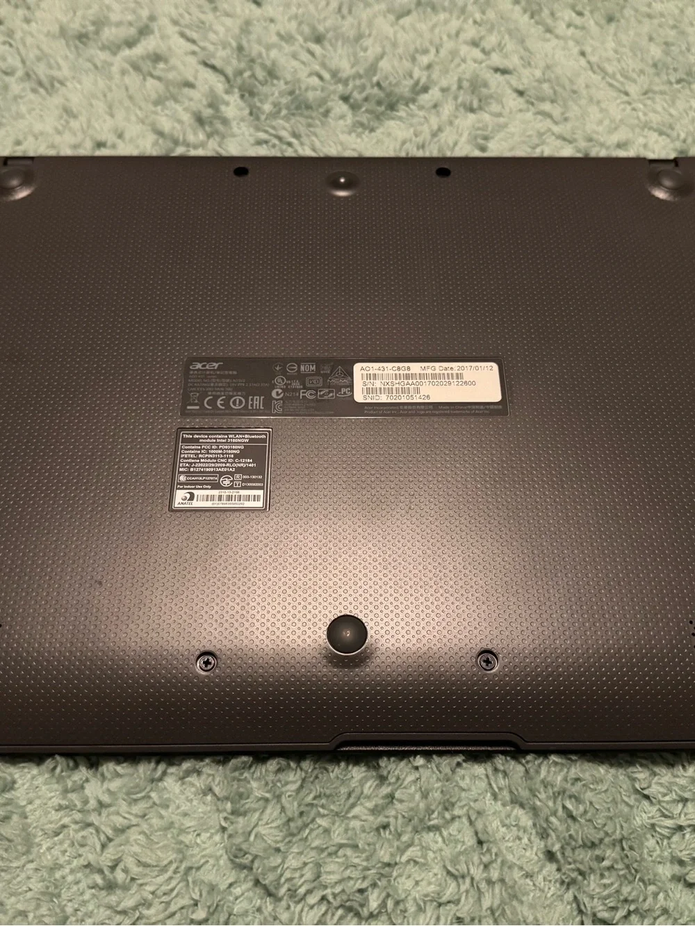 Acer Aspire One Cloudbook 14 2GB DDR3 L Memory eMMC 32GB Intel N3050